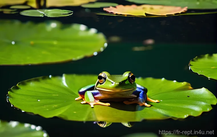 양서류 수질 관리 방법 - **Prompt 1: A Serene Amphibian Haven with Crystal Clear, Healthy Water**
A tranquil close-up of ...